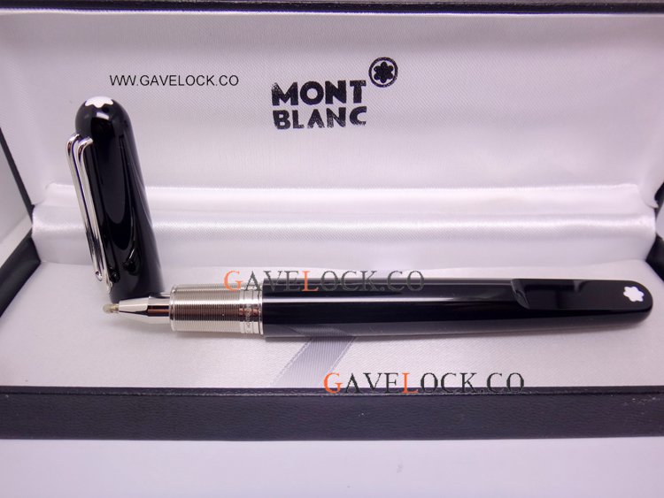 Mont Blanc M Marc Newson Rollerball Black& Silver Pen Mont Blanc M Marc Newson Rollerball Black& Silver Pen